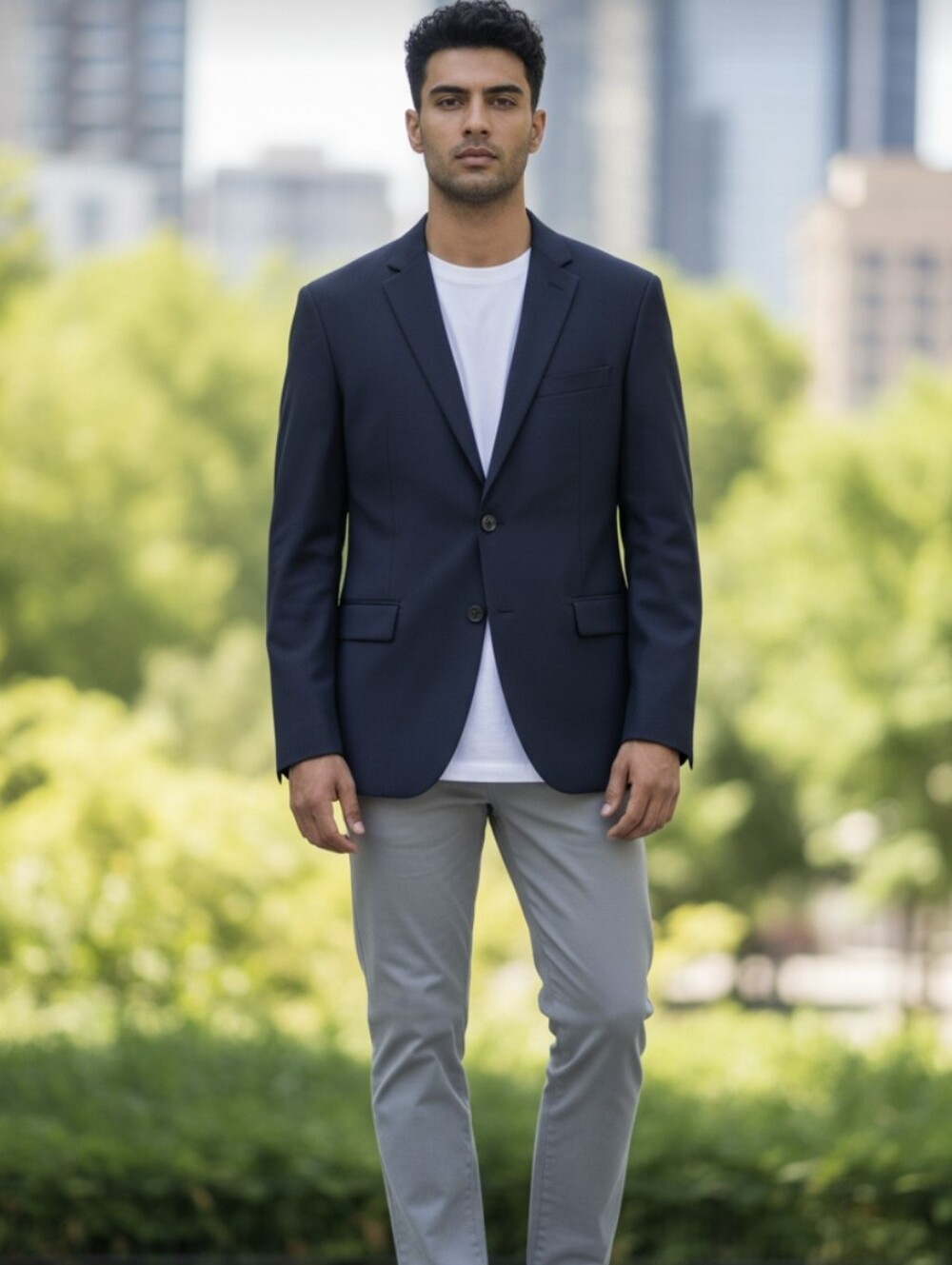 Lauren Ralph Lauren Navy Blazer BLACK LABEL 44S classic double vented
